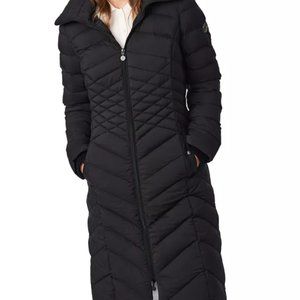 Bernardo Hooded Maxi Puffer Coat